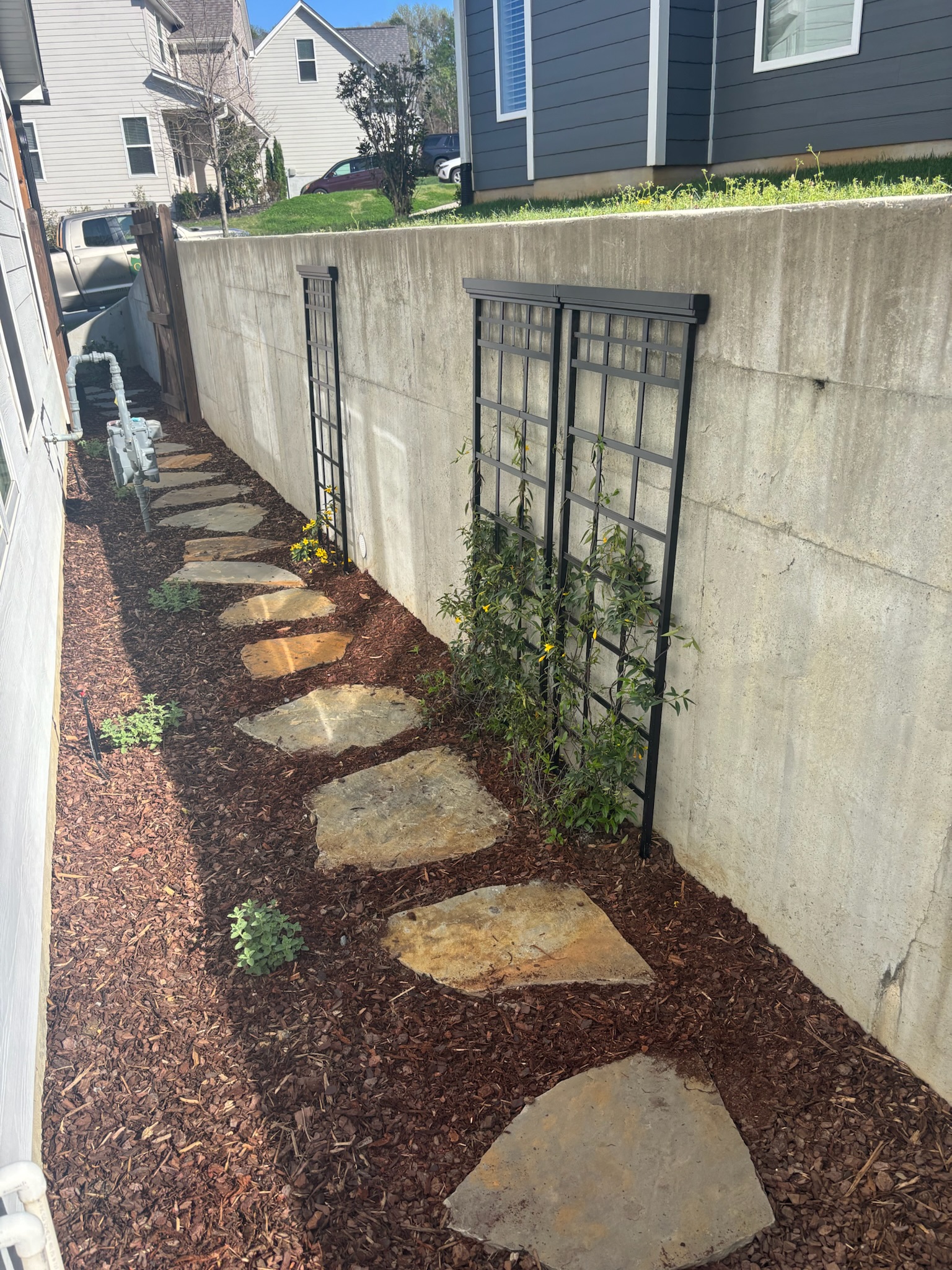 Stone walkway