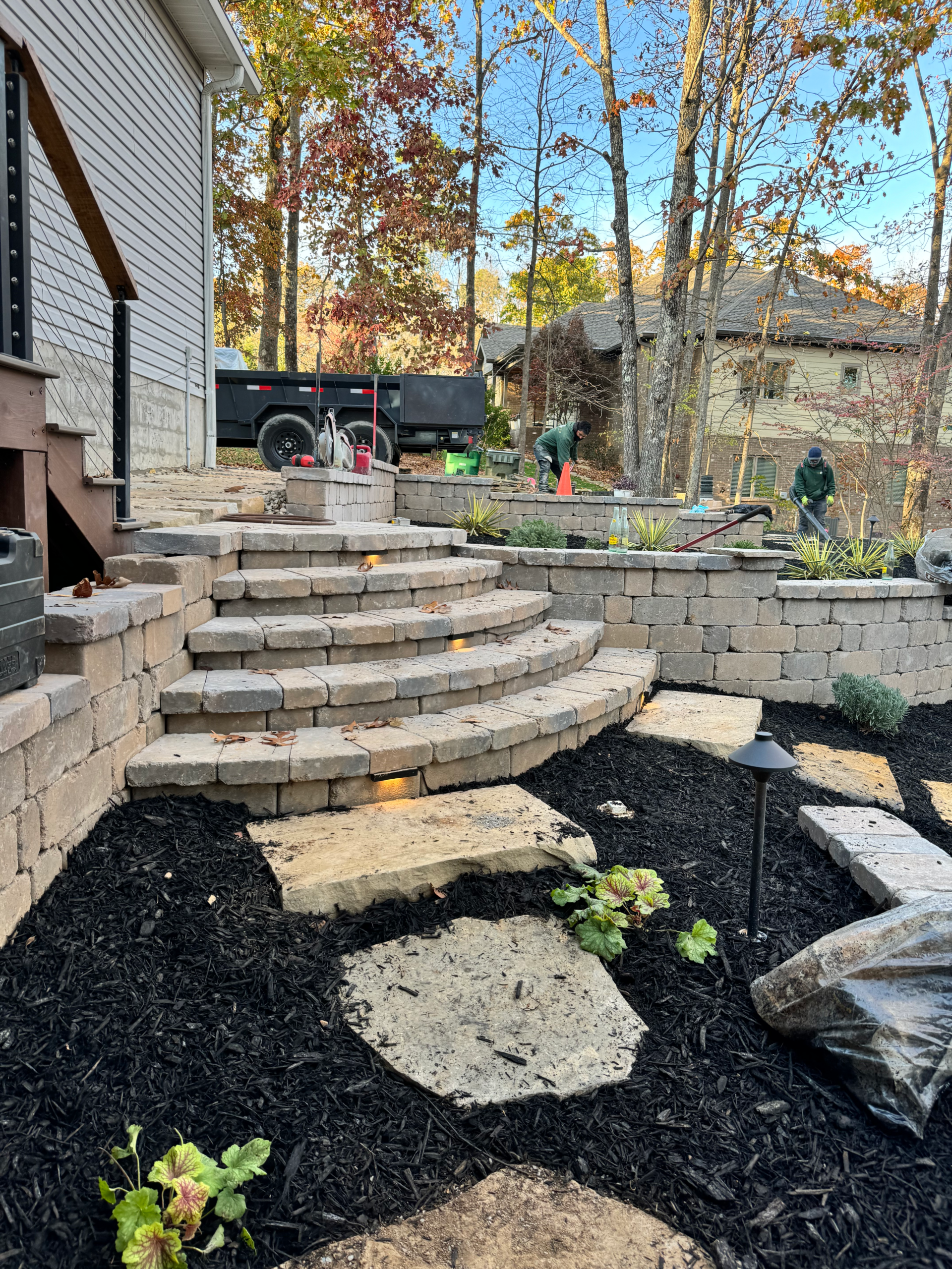 Patio installation