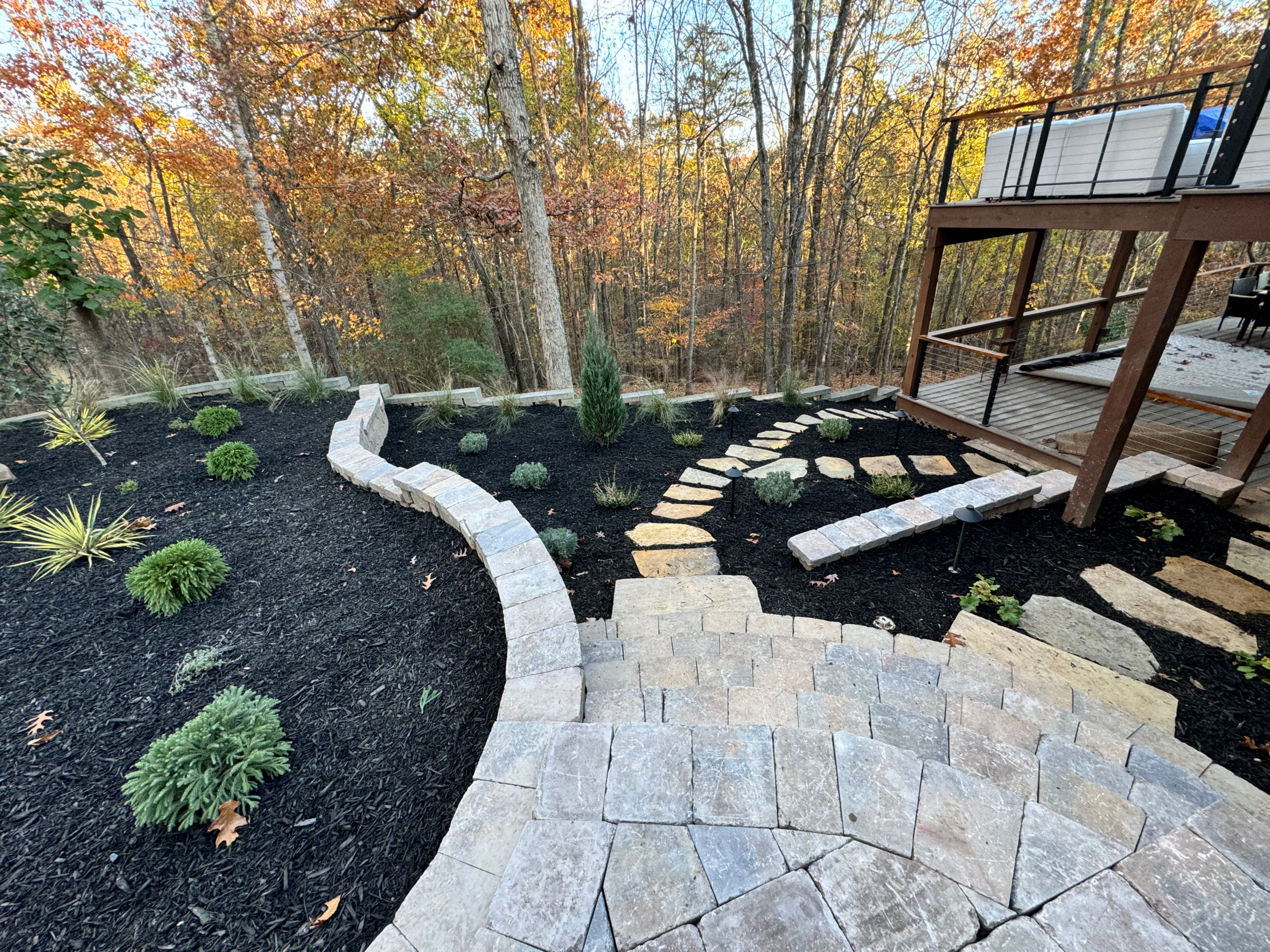 Completed landscape project